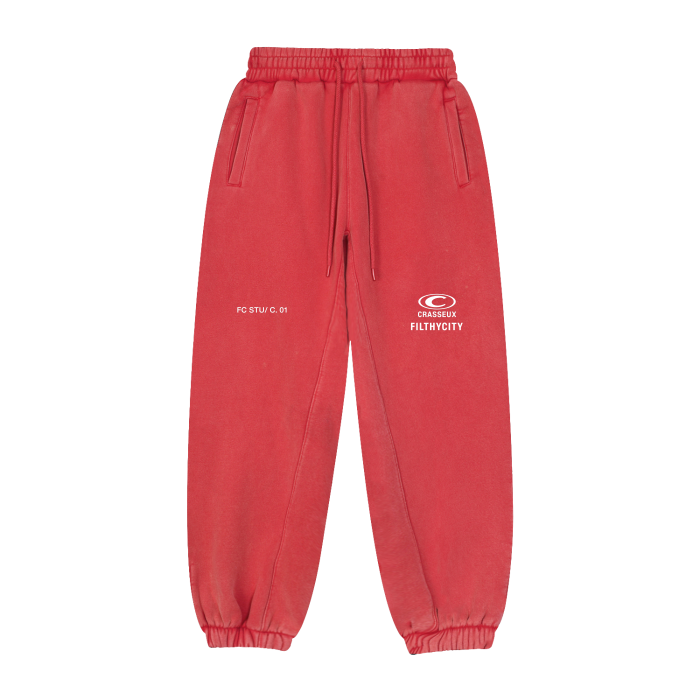 FC STU Jogger Sweatpants Rojo Red