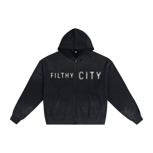 Filthy City Distressed Hoodie