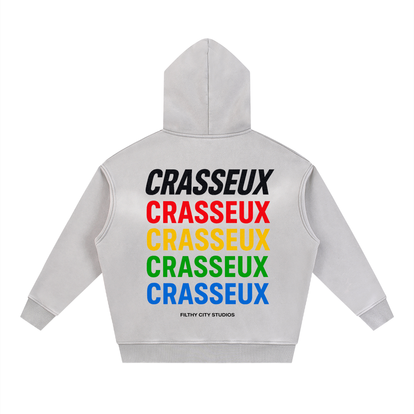 Crasseux Grey Sun Faded Hoodie