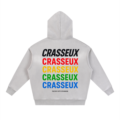 Crasseux Grey Sun Faded Hoodie