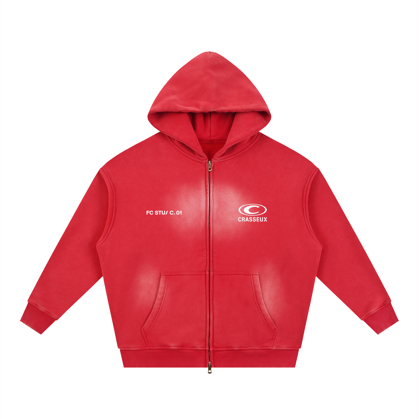If you not a vibe Rojo Sun Faded Boxy Hoodie
